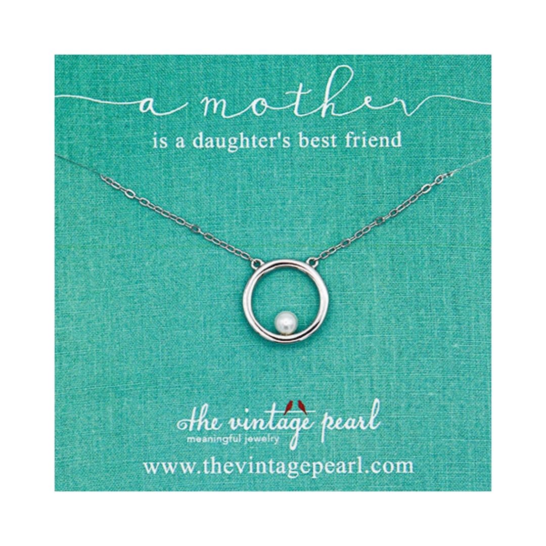 A Mother is a Daughter's Best Friend Necklace