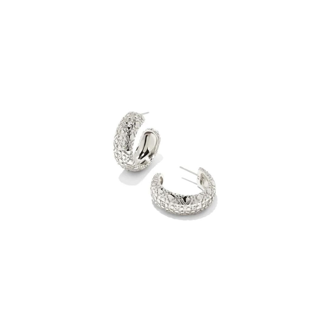 Harper Small Hoop Earrings in Silver