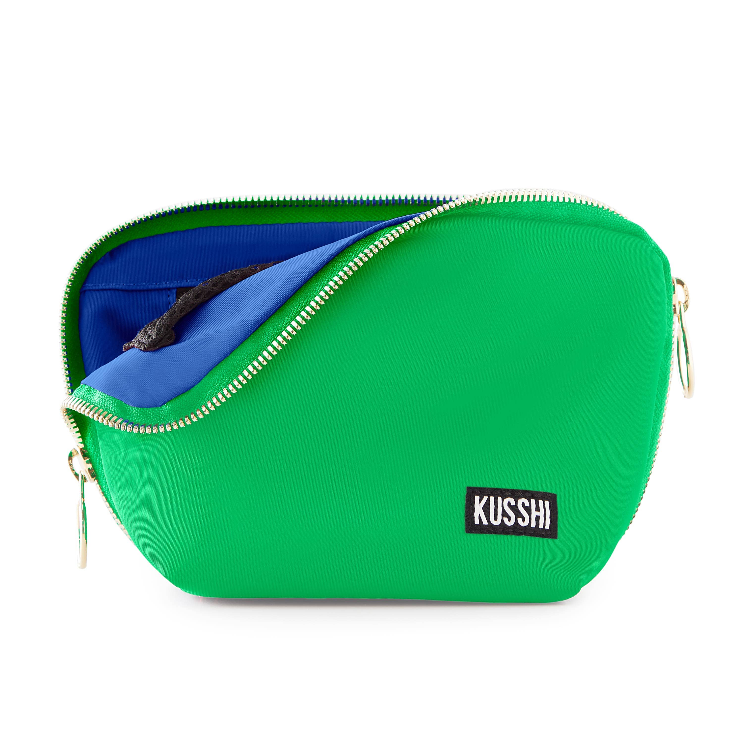 Everyday Makeup Bag - Machine Washable Small Cosmetic Bag, : Navy/Pink / Nylon / Everyday Makeup Bag