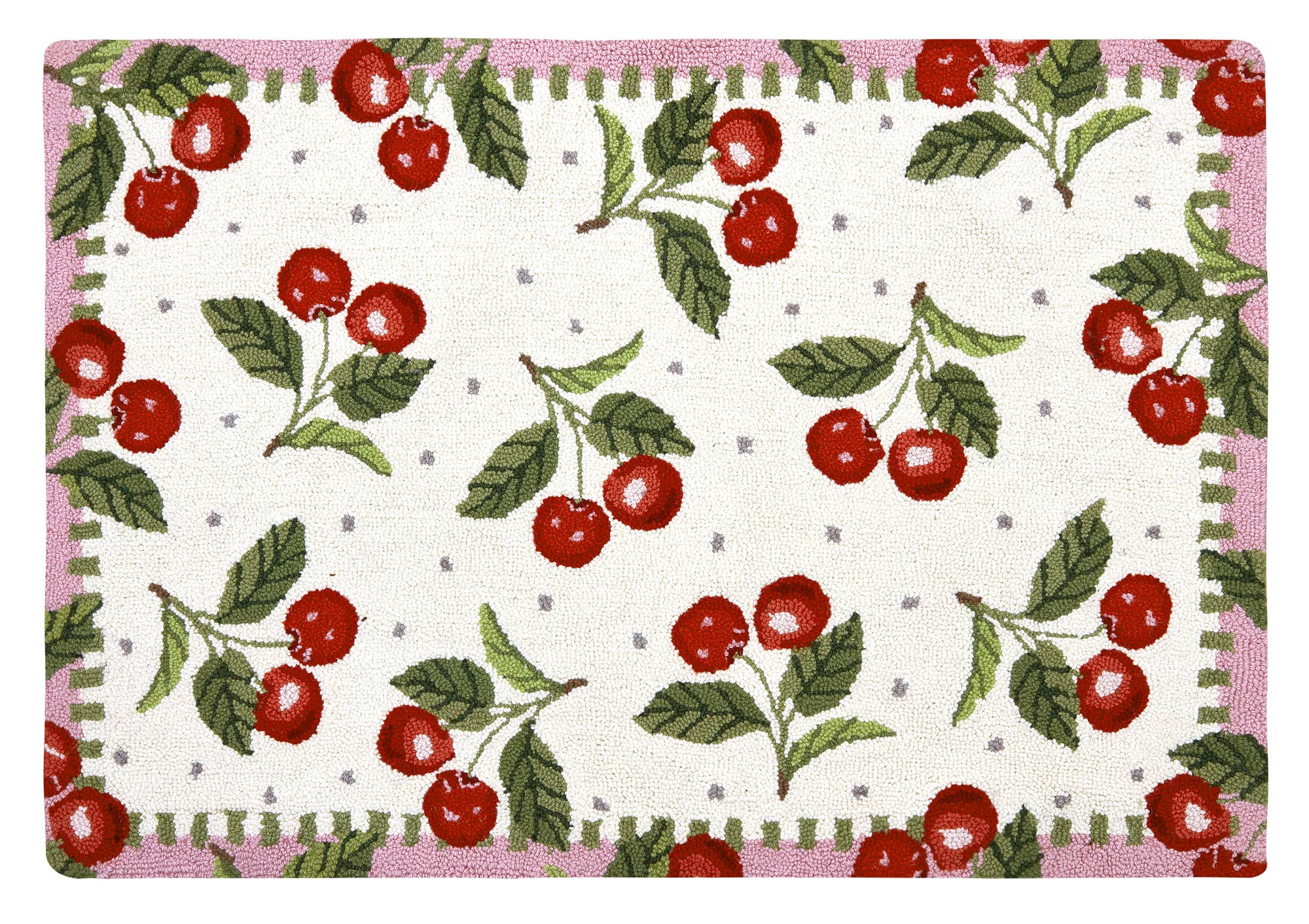 Sweet Cherry Hook Rug - Suzanne Nicoll