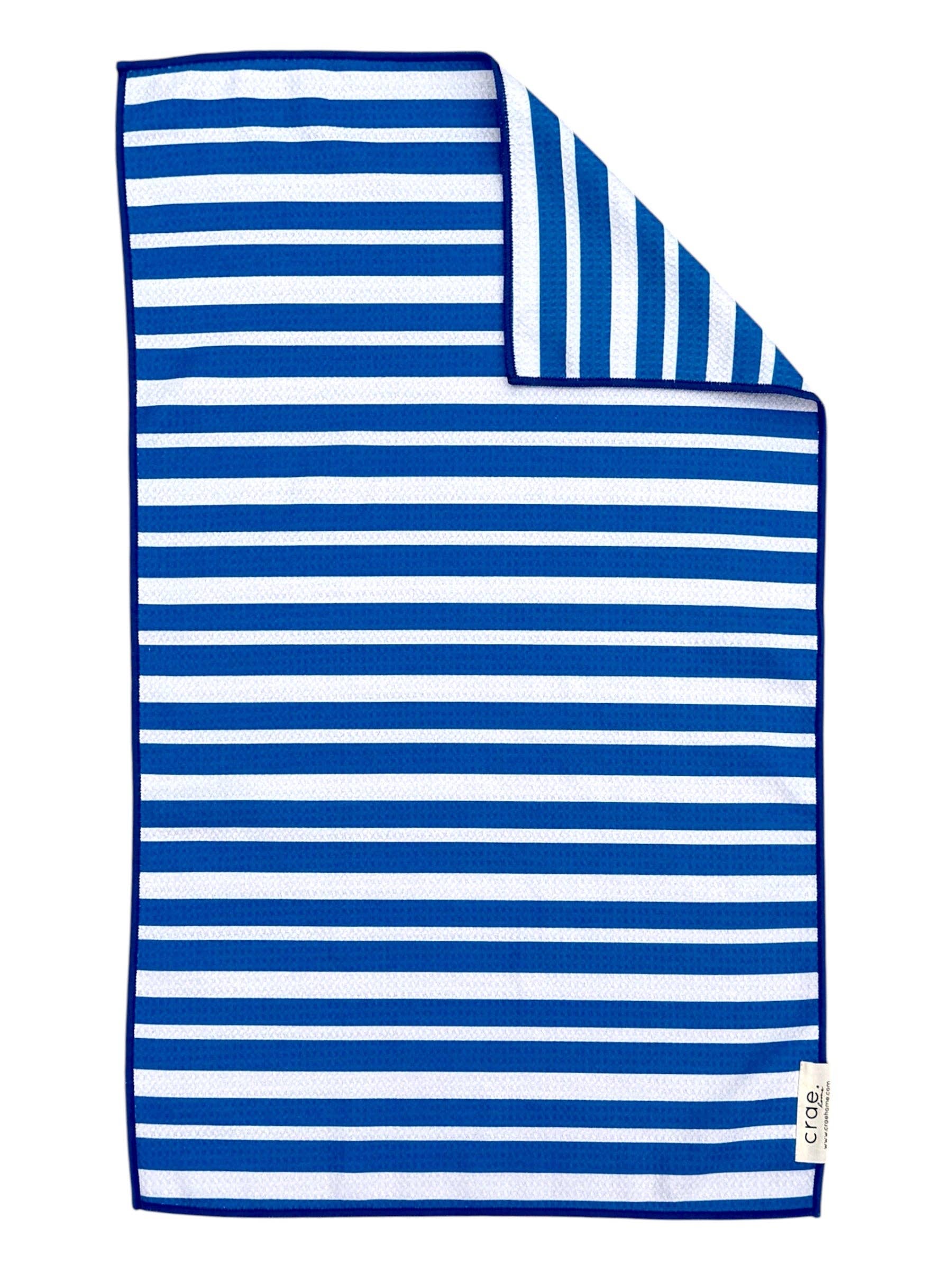 Royal: Double-Sided Hand Towel: White/Blue / Hand Towel (17 in x 27 in)