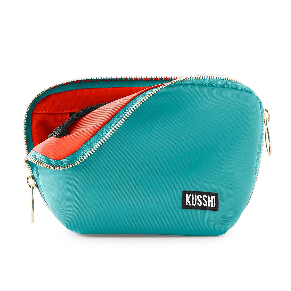 Everyday Makeup Bag - Machine Washable Small Cosmetic Bag, : Black/Pink / Nylon / Everyday Makeup Bag