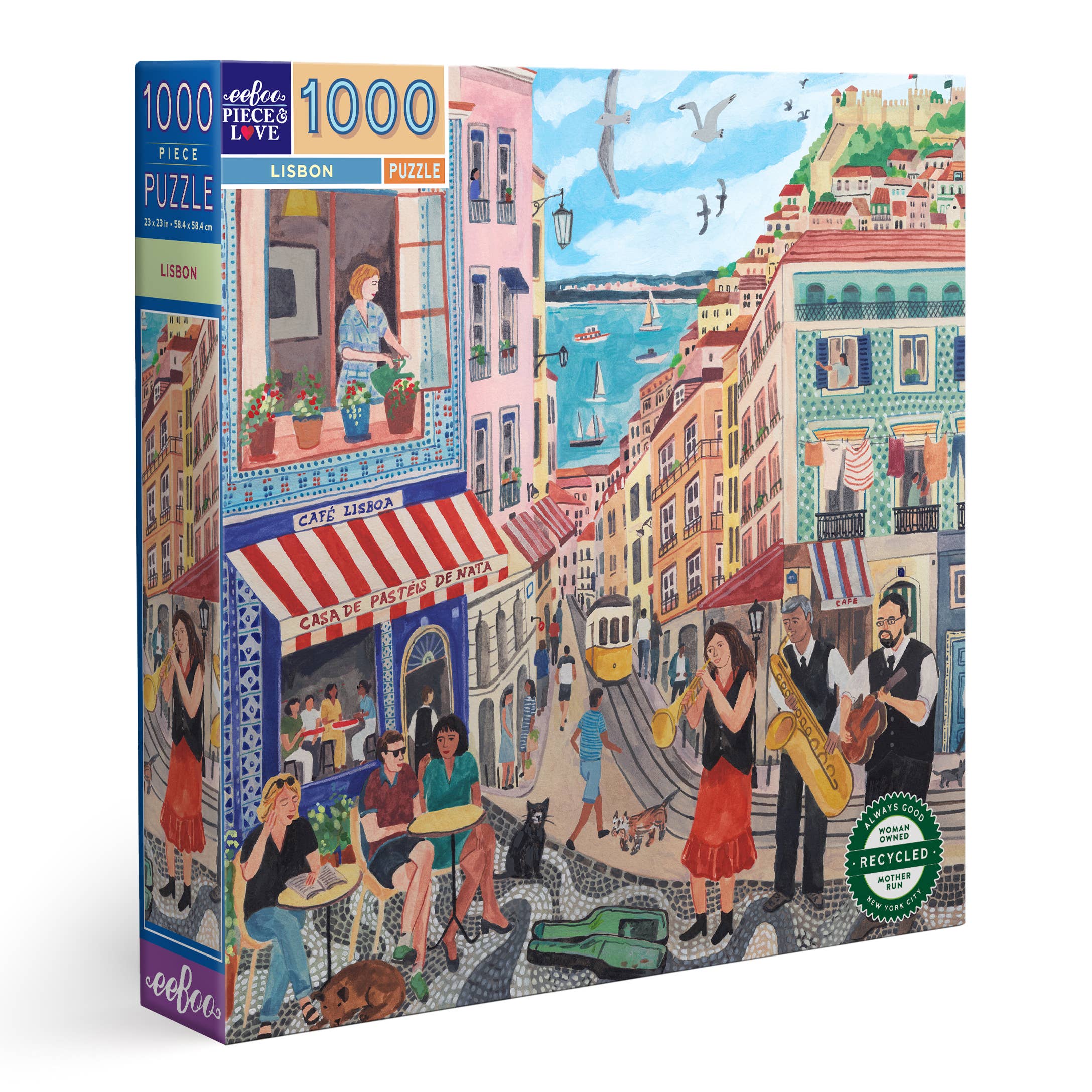 Lisbon 1000 Piece Square Puzzle