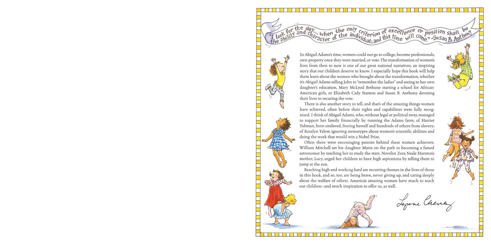 A is for Abigail by Lynne Cheney: Paperback; 48 pages / English