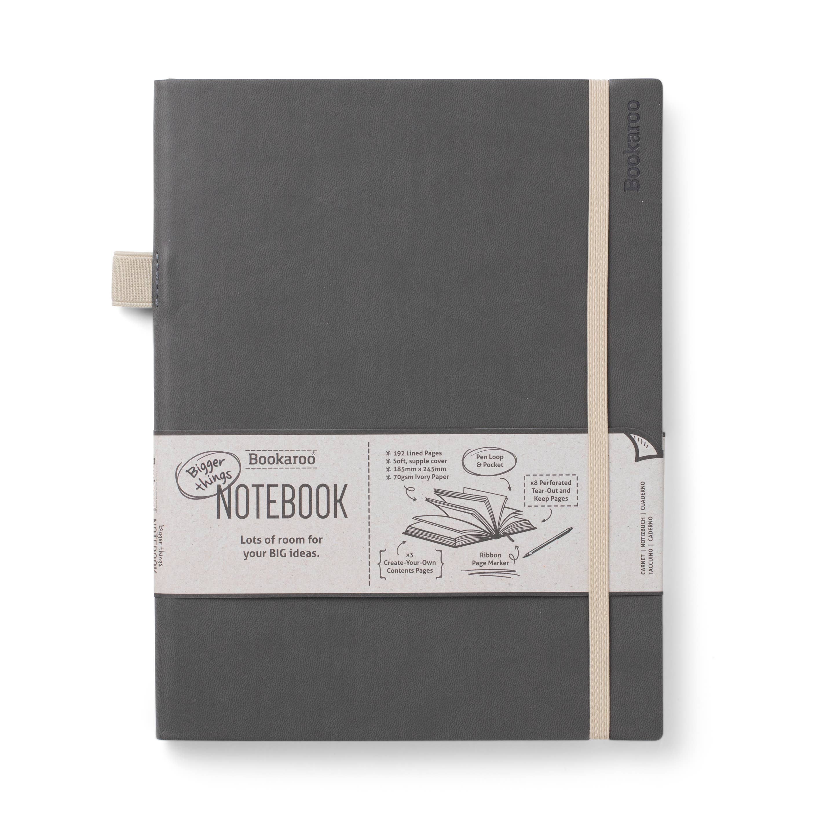 Bookaroo Bigger Things Notebook: Navy