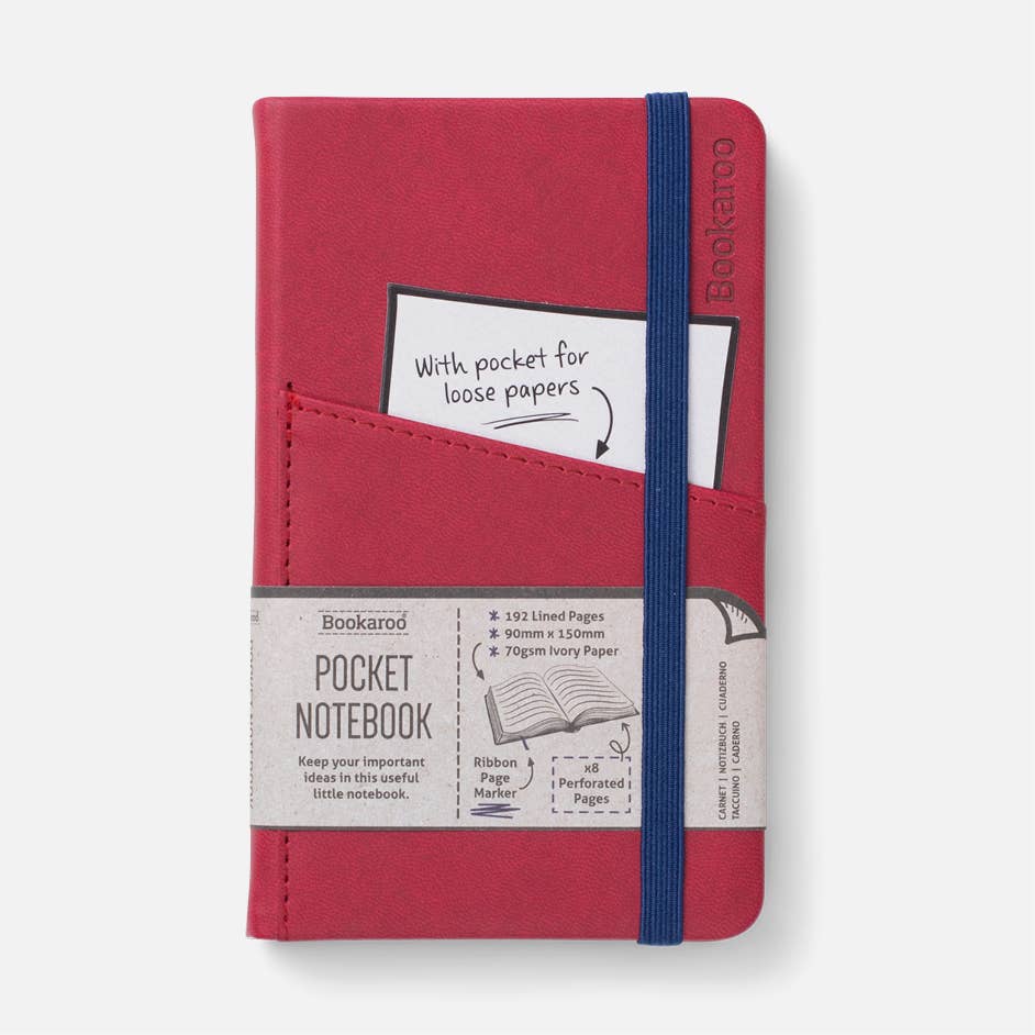 Bookaroo A6 Pocket Notebook: Navy Blue