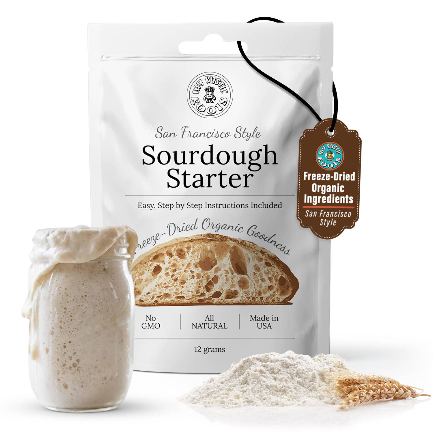 Sourdough Starter, Bread Lame, & 13" Danish Dough Whisk