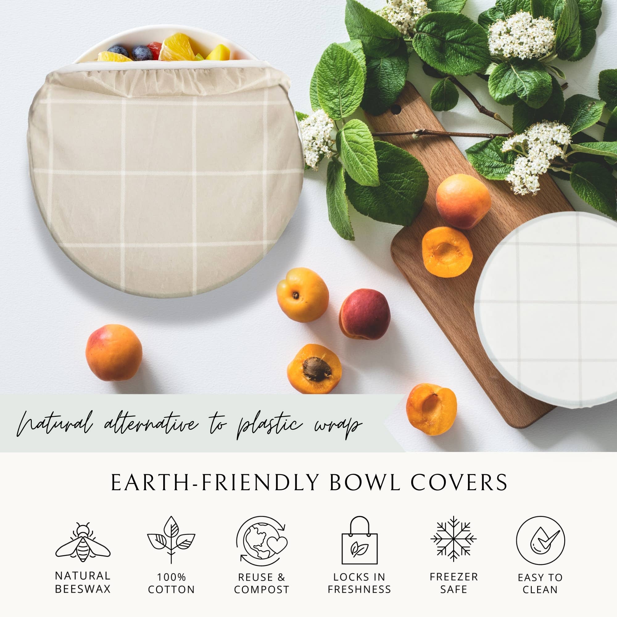 Beeswax Bowl Covers for Bread Proofing and Food Storage