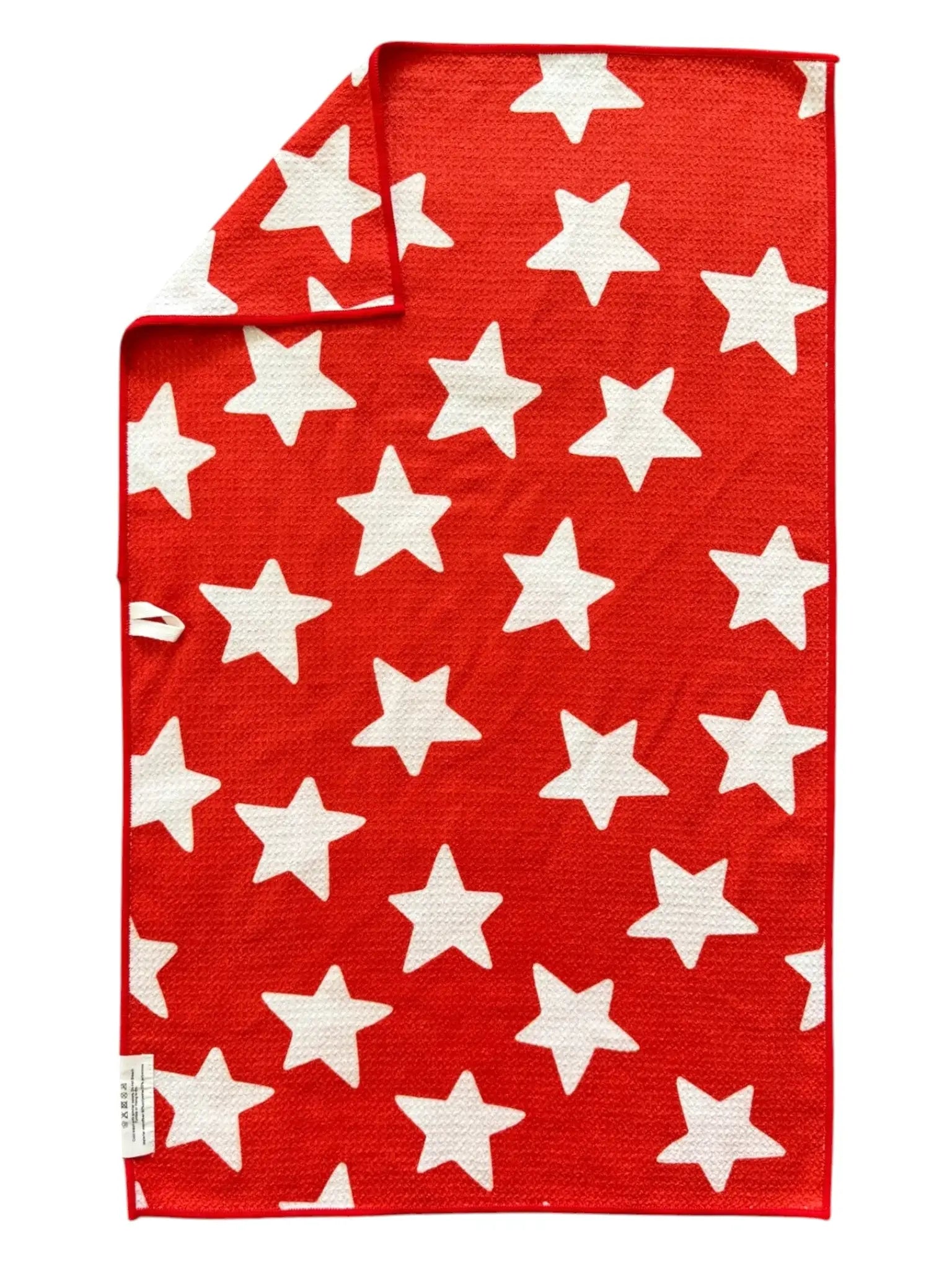 Grand Star: Double-Sided Hand Towel: Red / Hand Towel (17 in x 27 in)