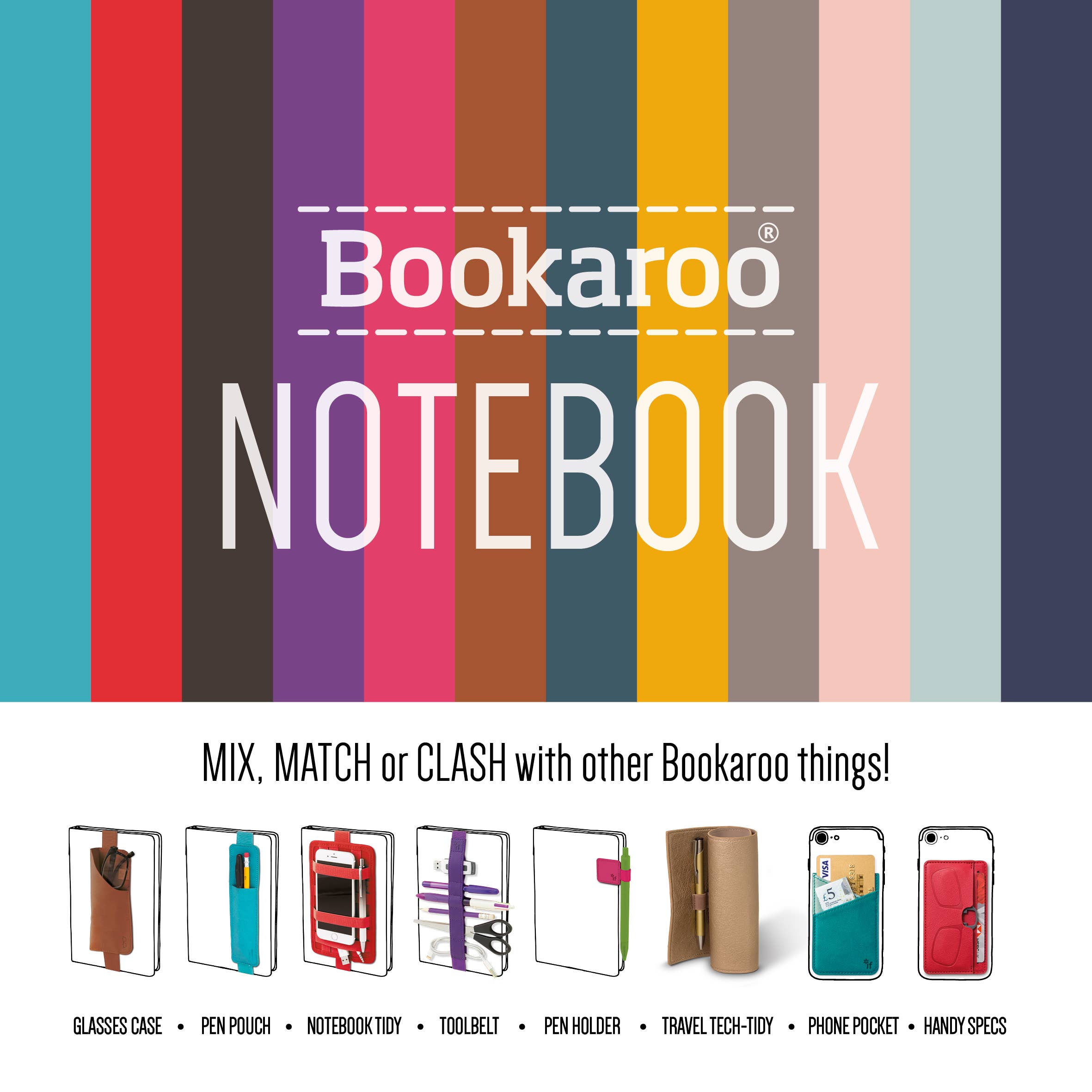 Bookaroo A5 Notebook: Aubergine