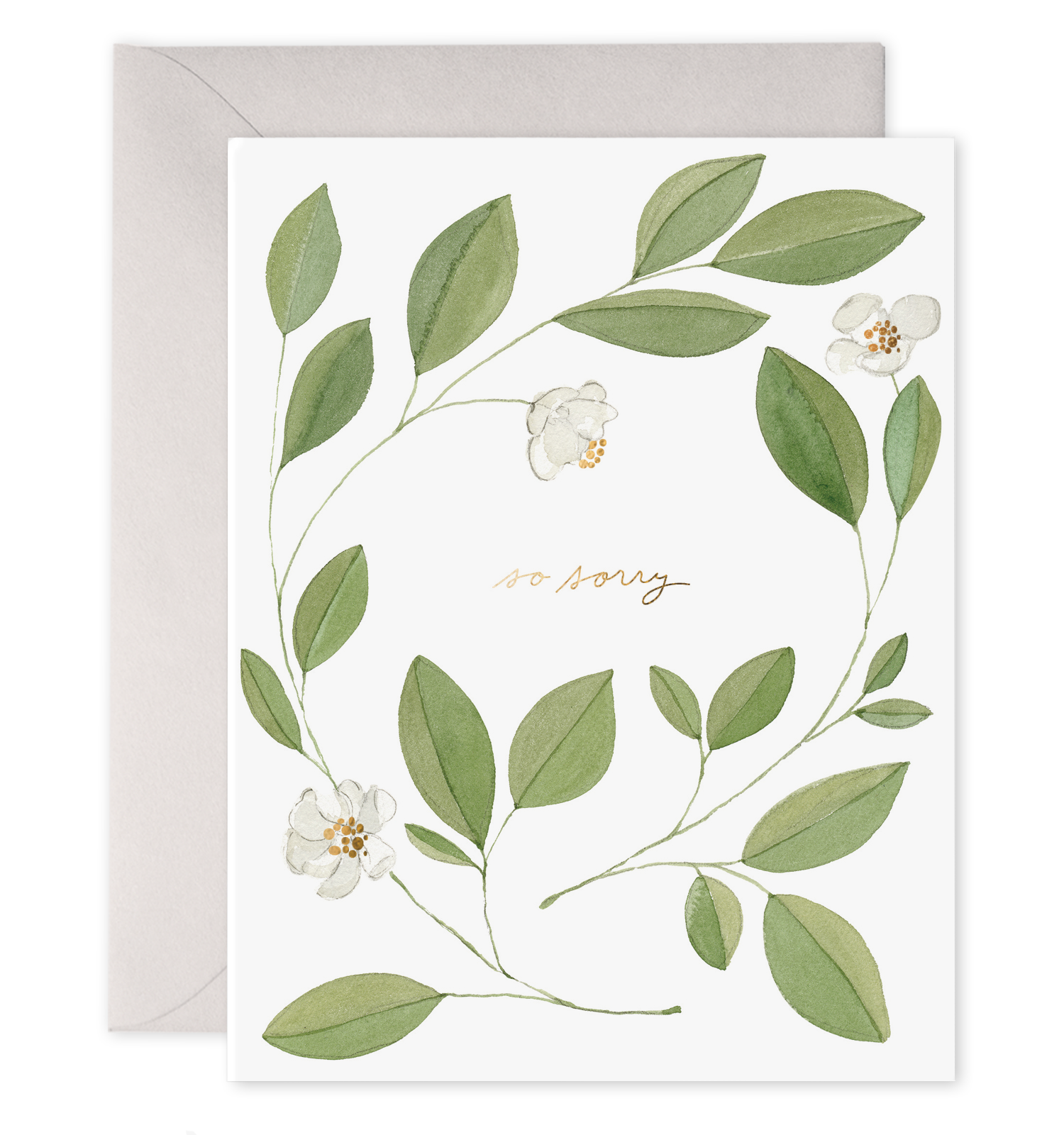 Magnolia | Sympathy Condolence So Sorry Greeting Card: 4.25 X 5.5 INCHES