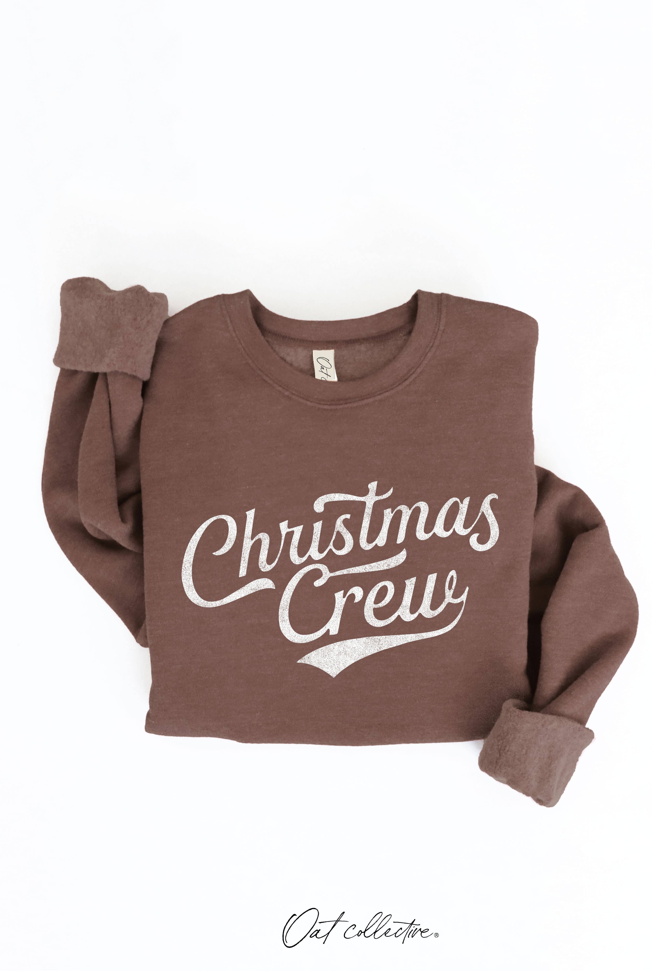 CHRISTMAS CREW Graphic Sweatshirt : HEATHER DUST / L