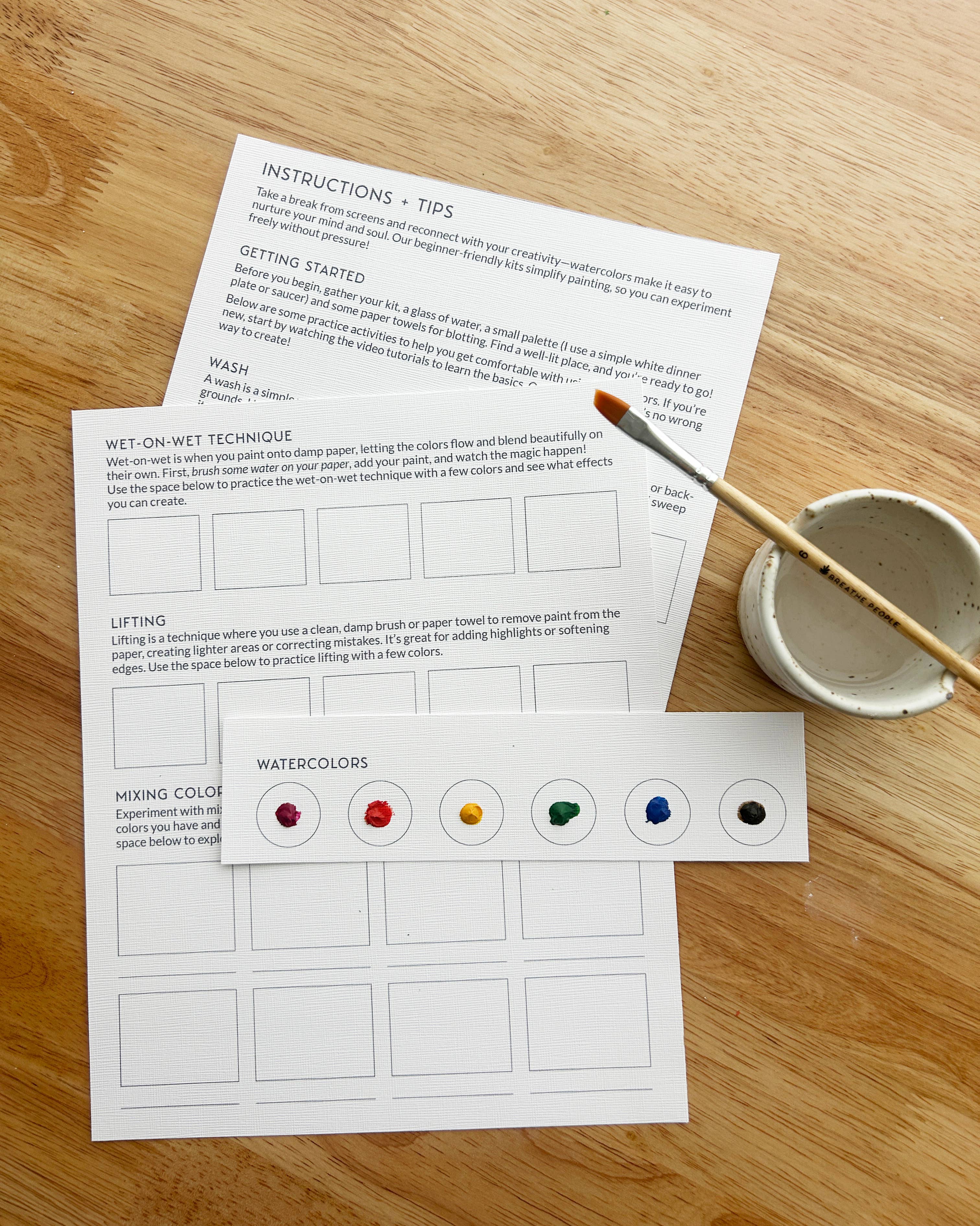 All-In-One Watercolor Kit - Mushroom Forest