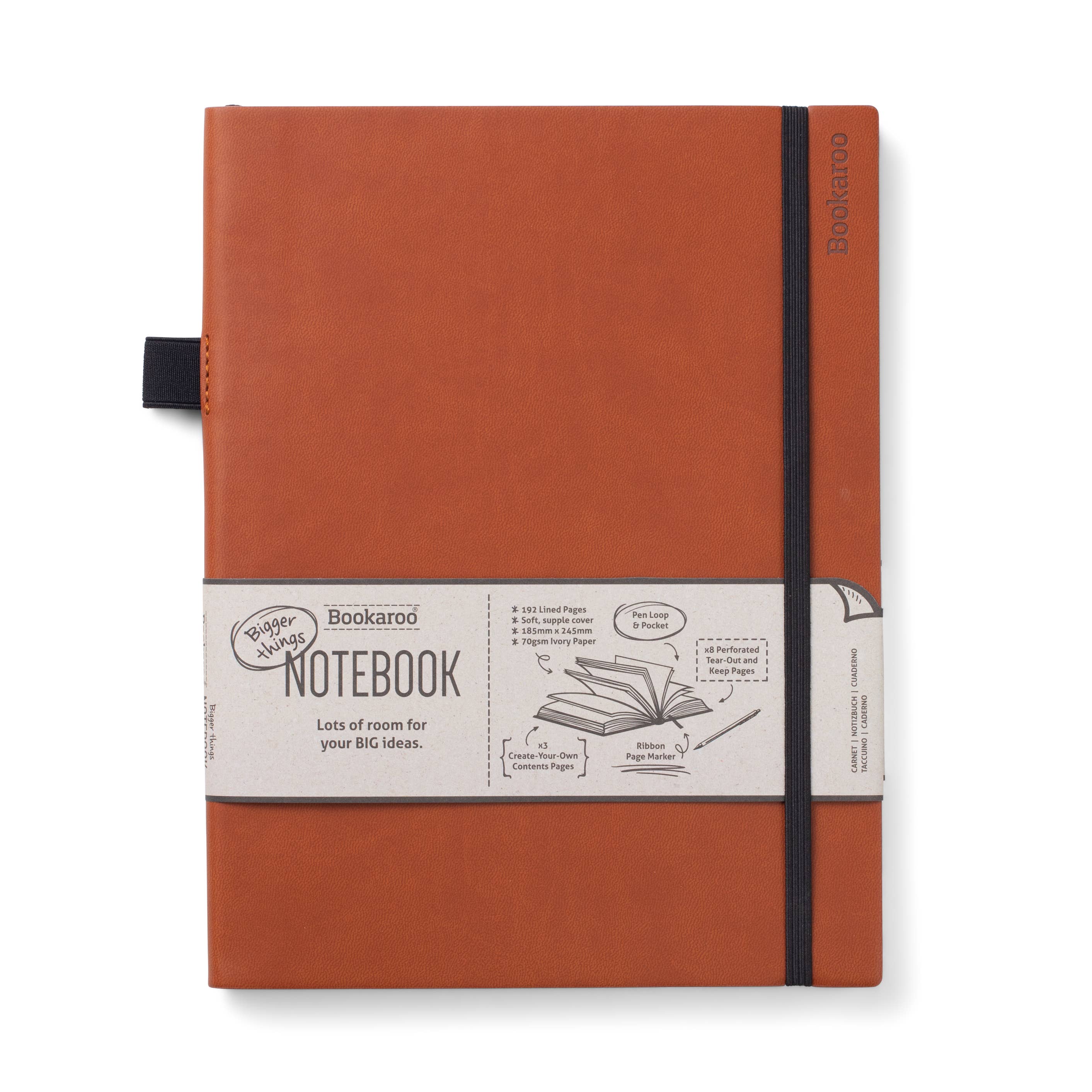 Bookaroo Bigger Things Notebook: Navy