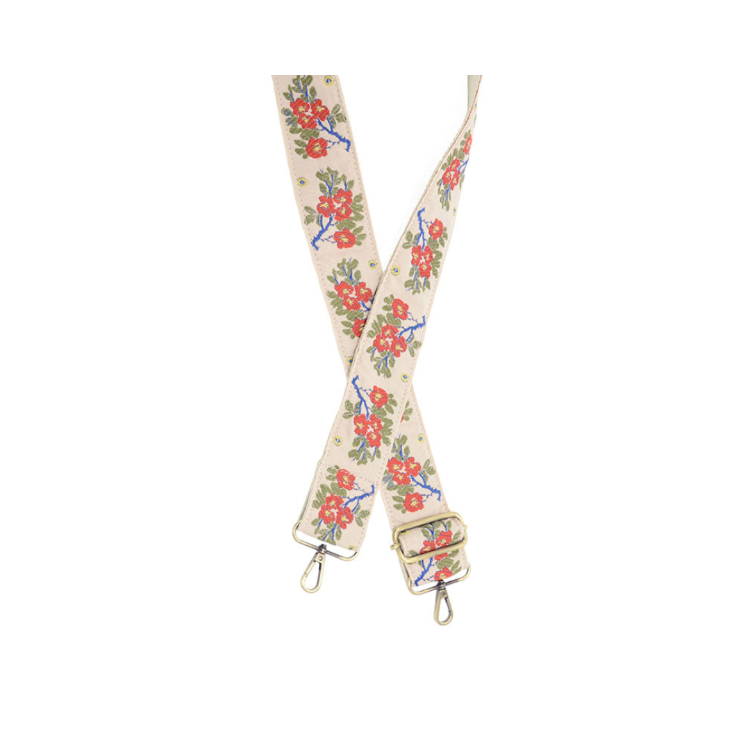 Multi Blossom Branch Guitar Strap