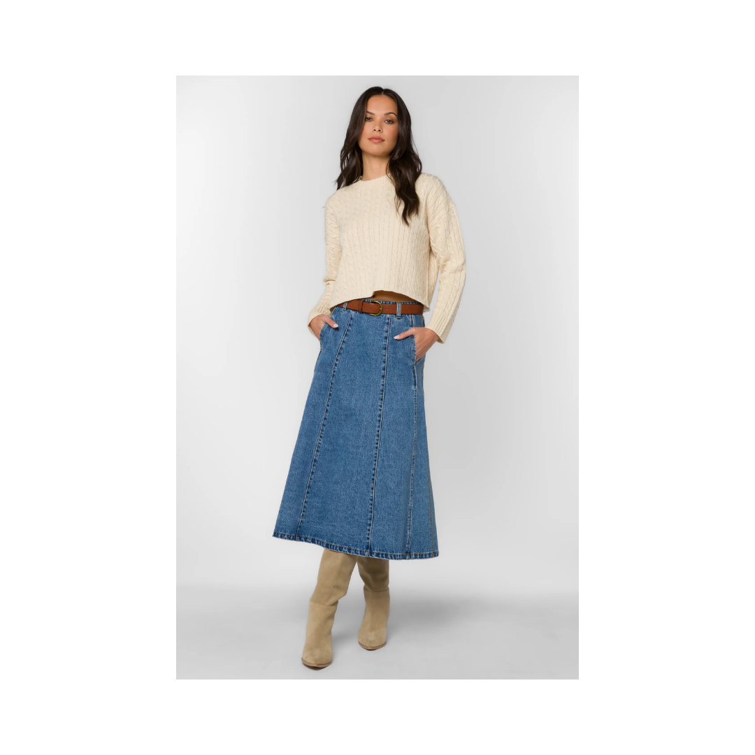 Blue Dallas Denim Skirt