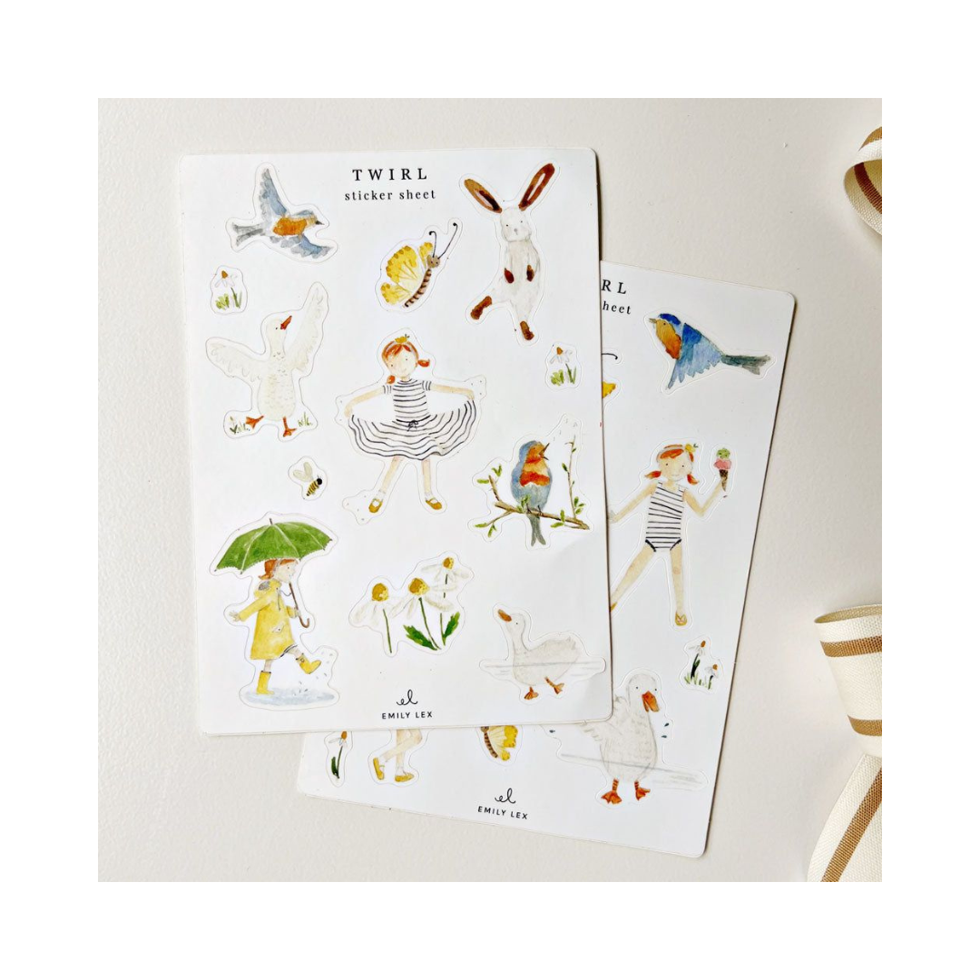 Twirl Sticker Sheets