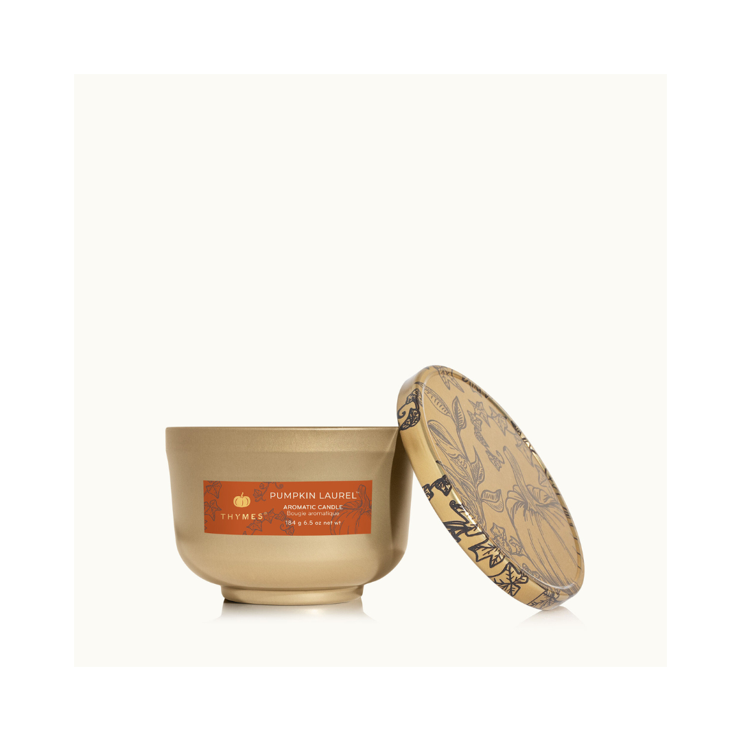 Pumpkin Laurel Universal Tin Candle 6.5 oz