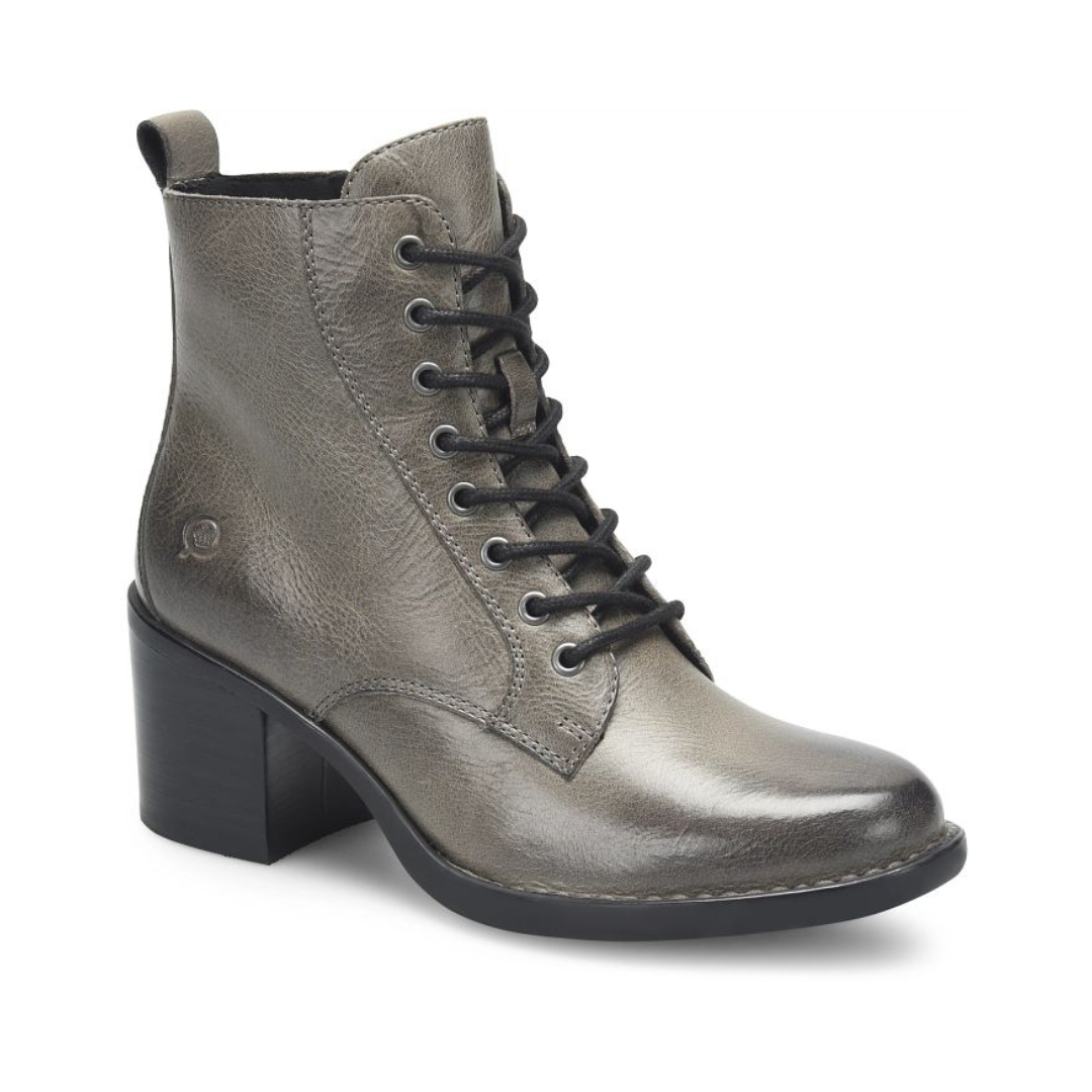 Grey Huntley Lace Up Boot