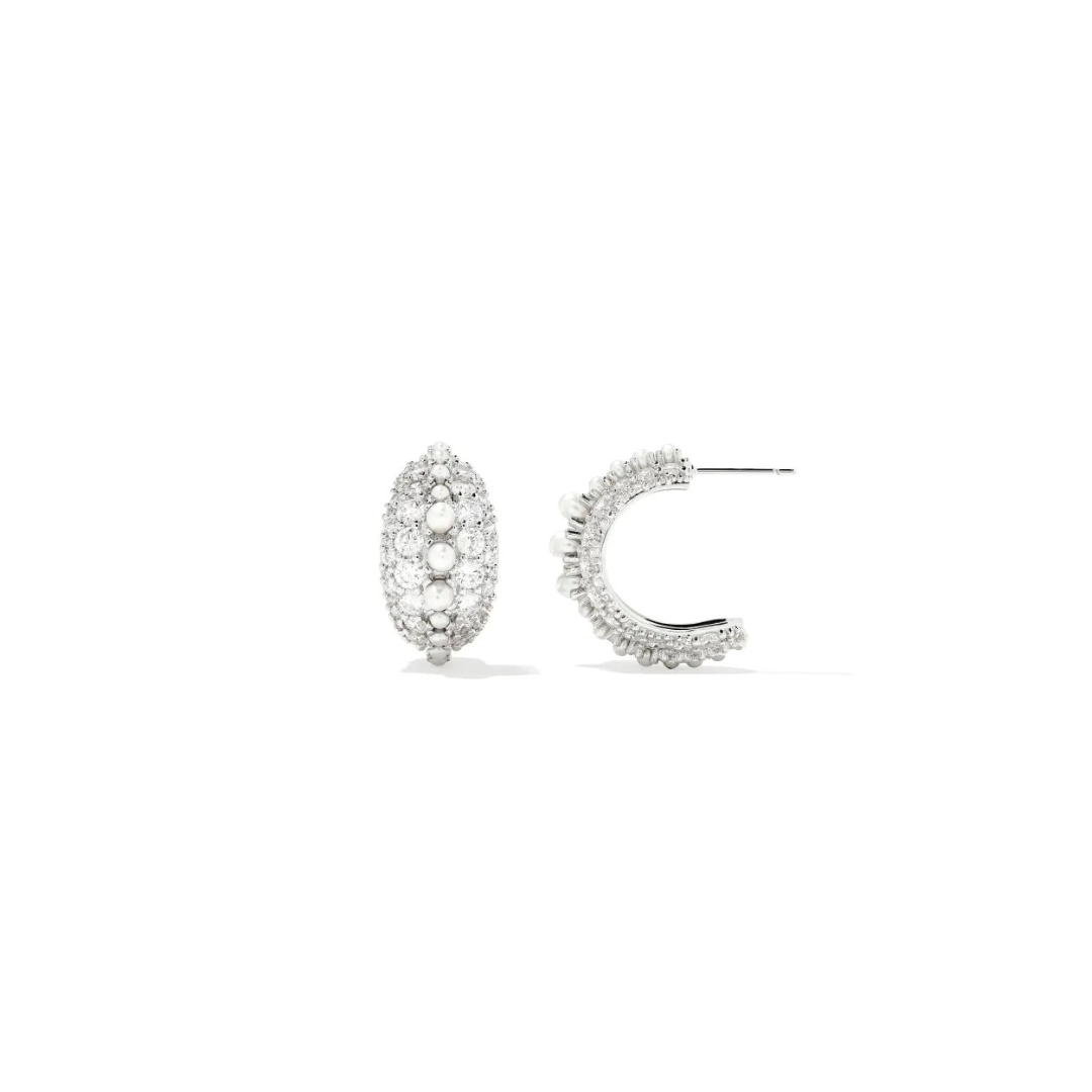 Krista Silver Hoop Earrings