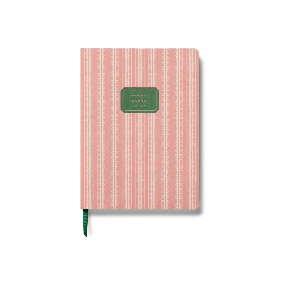 Pinking Stripe Softcover Journal