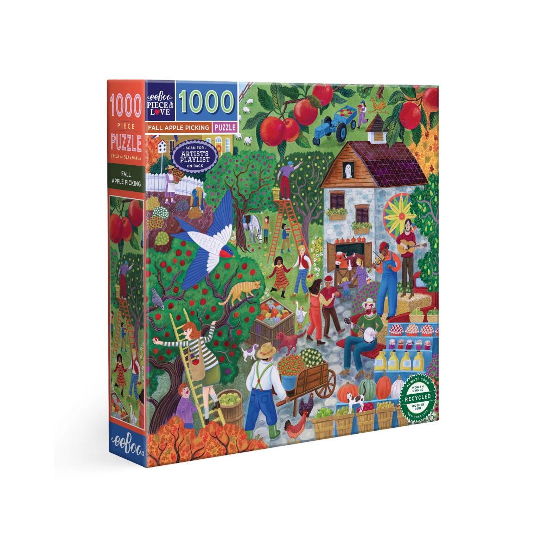 Fall Apple Picking 1000 Piece Puzzle