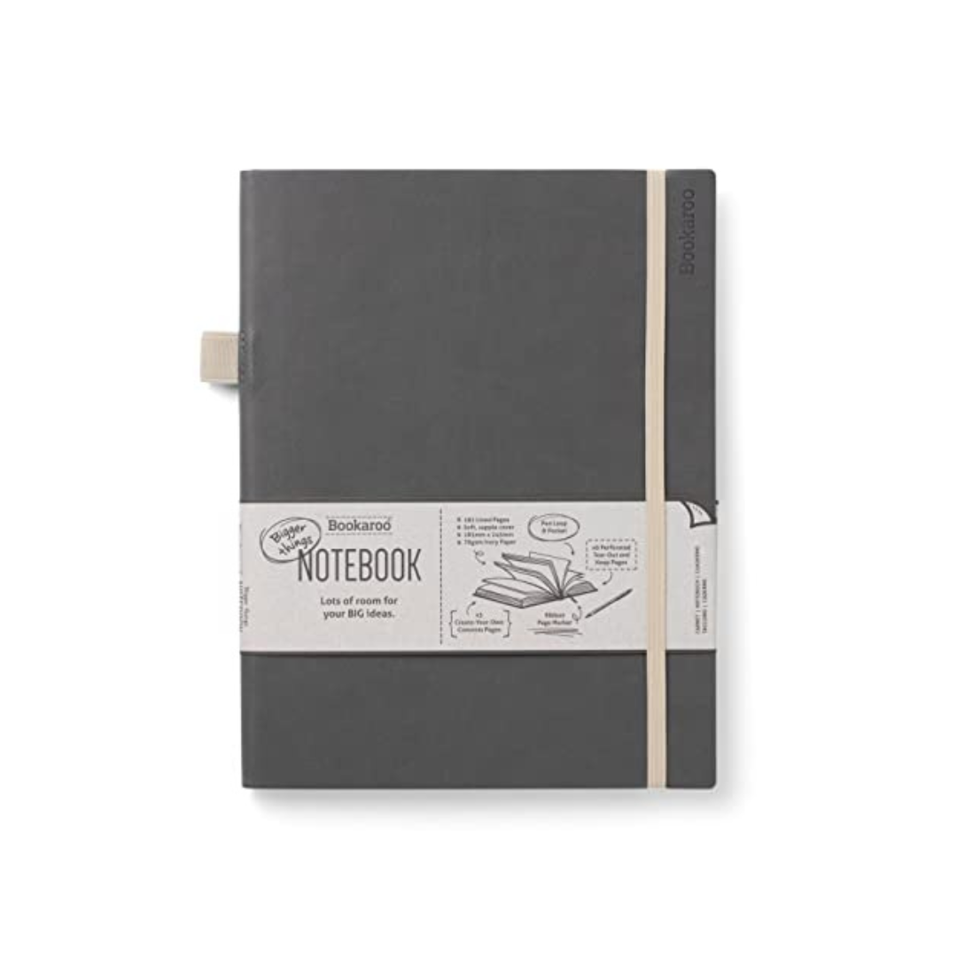 Charcoal Bookaroo Bigger Things Notebook