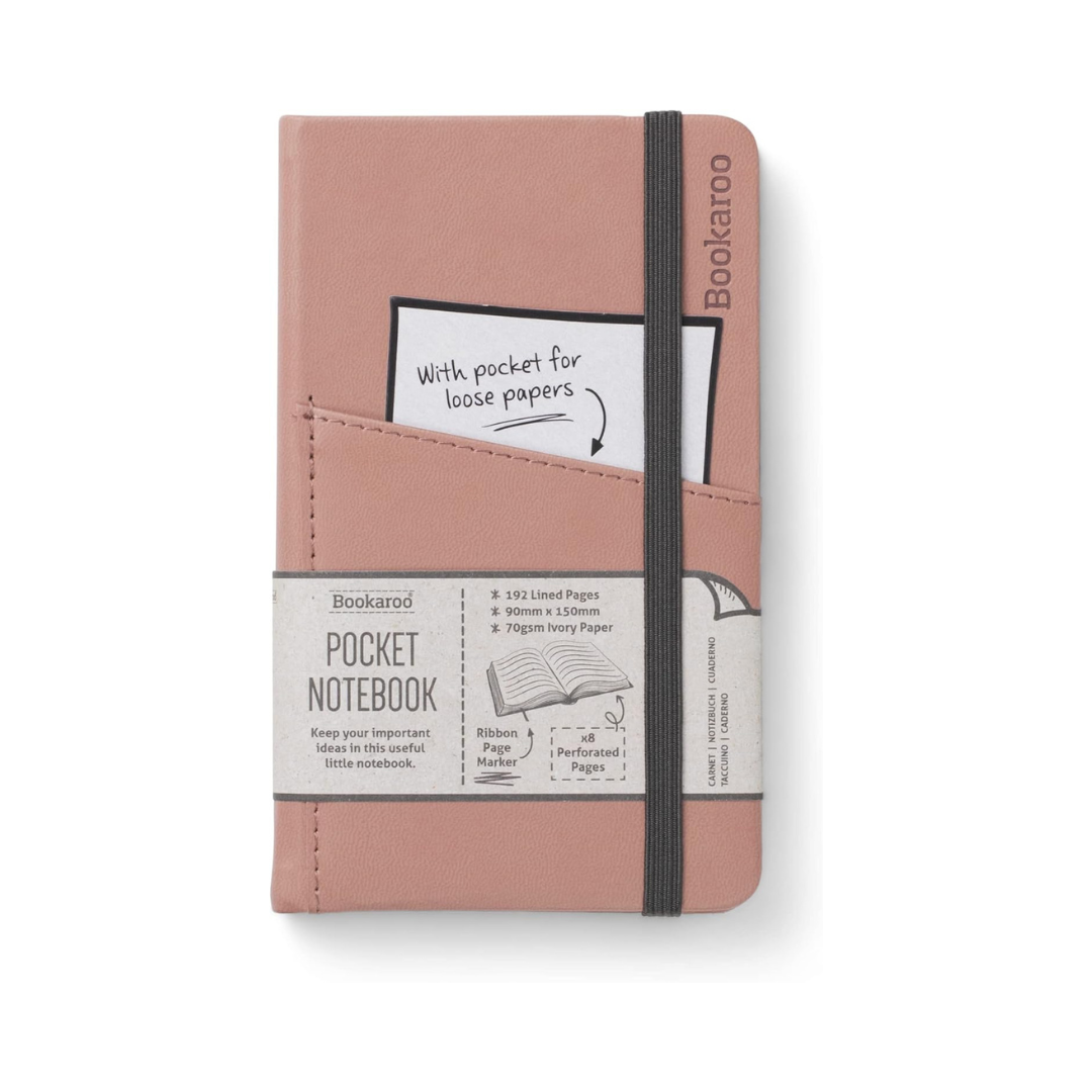 A6 Bookaroo Pocket Notebook in Blush