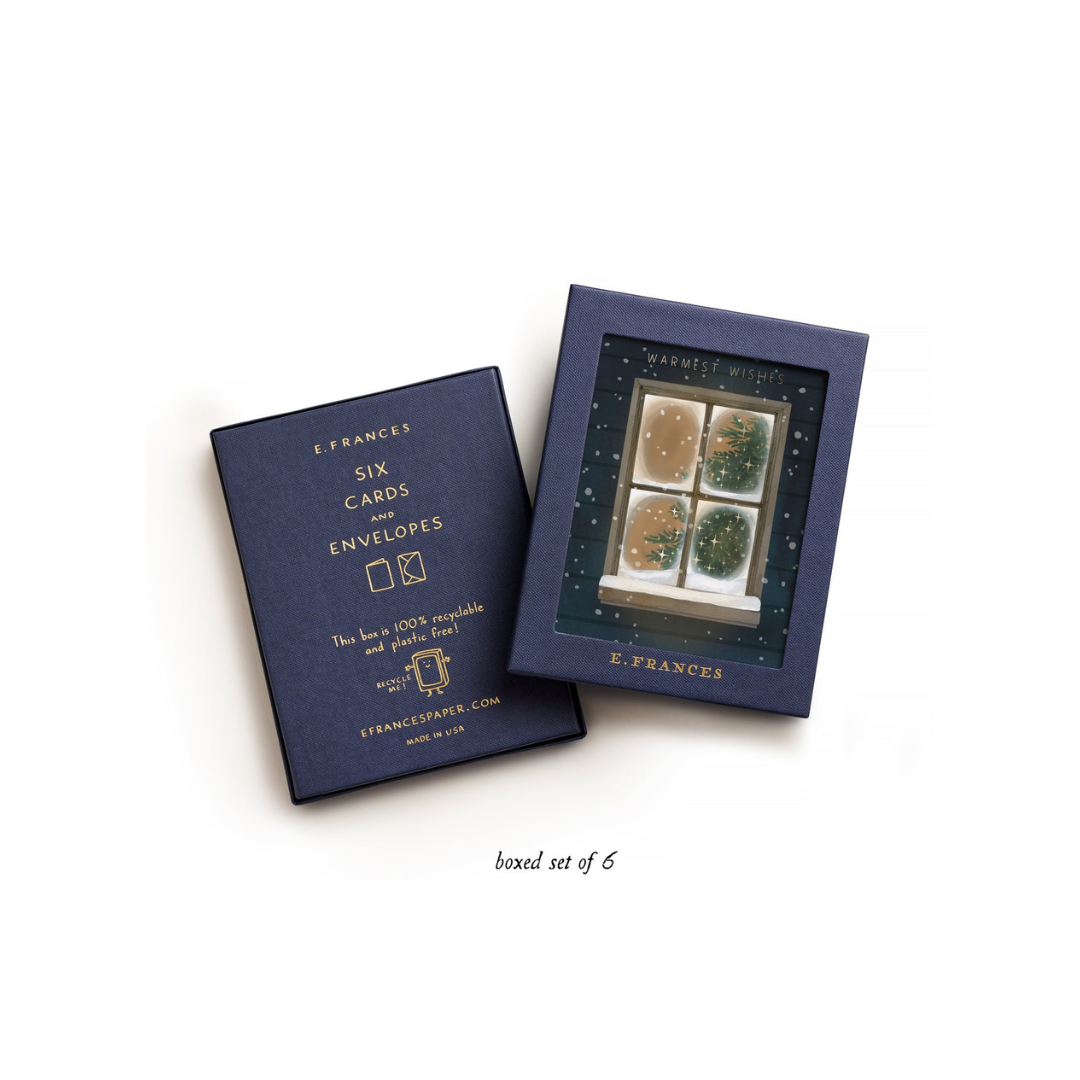 Frosty Window Boxed Cards Set of 6