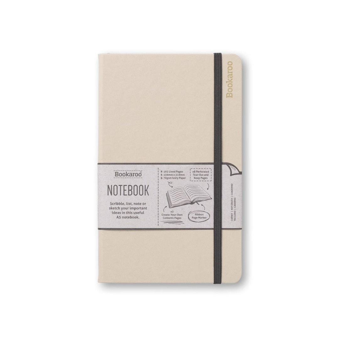 Cream Bookaroo Notebook A5