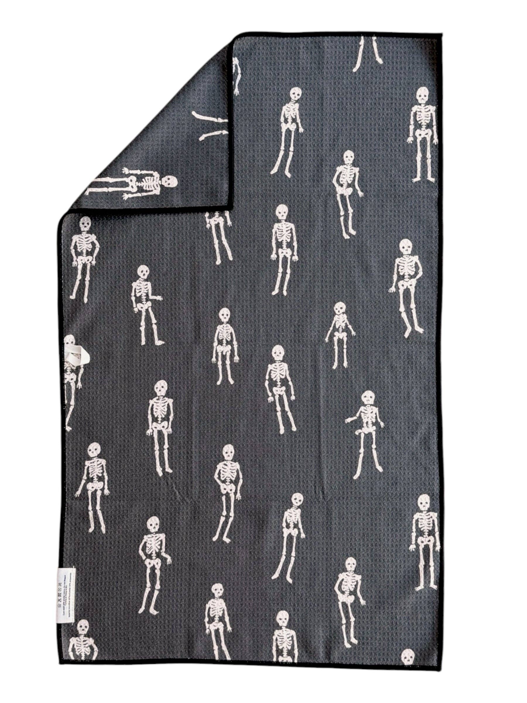 Bone Party: Double-Sided Hand Towel: White / 17x27 in / Hand Towel