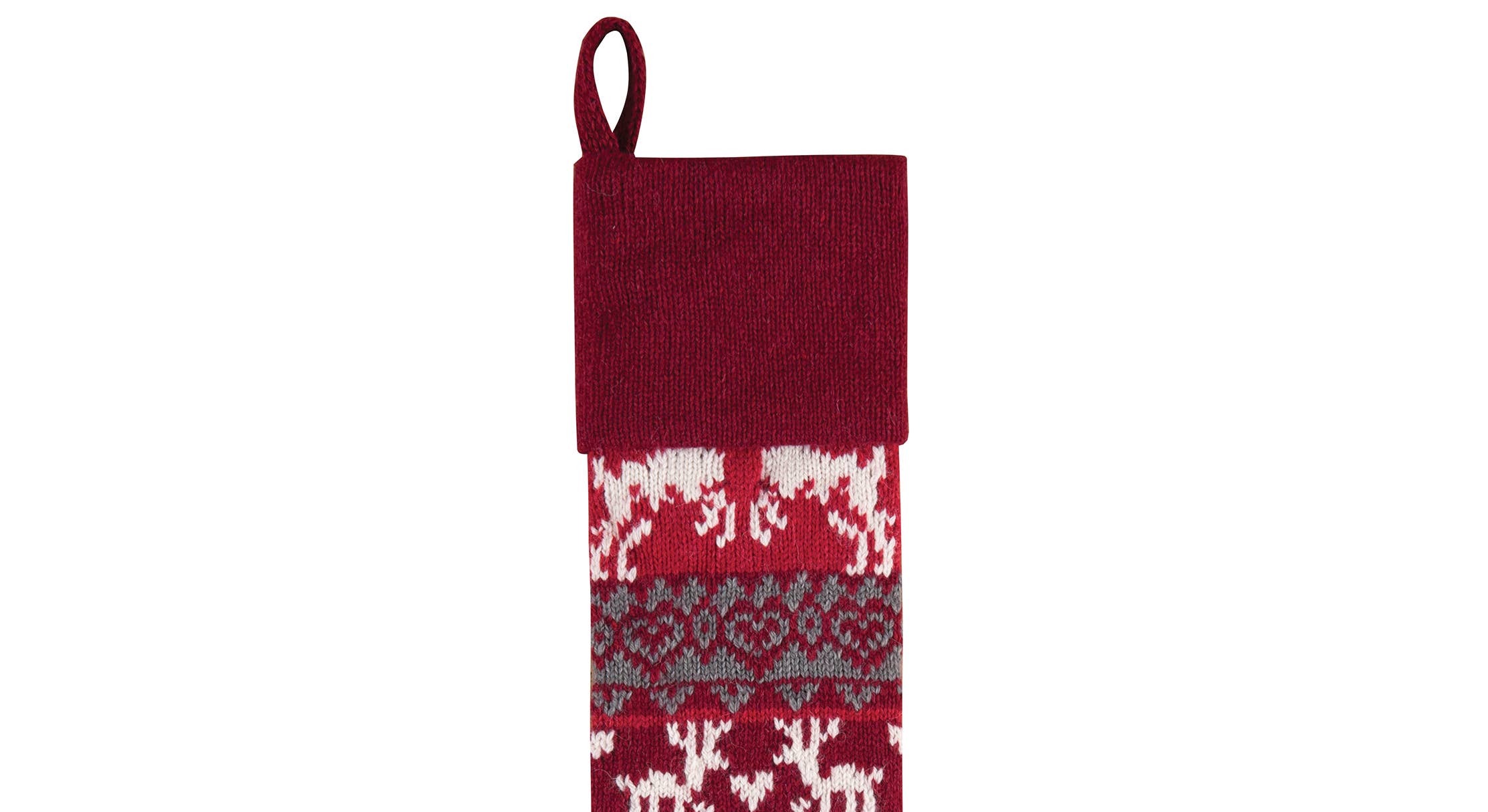 Christmas Winter Reindeer Stocking