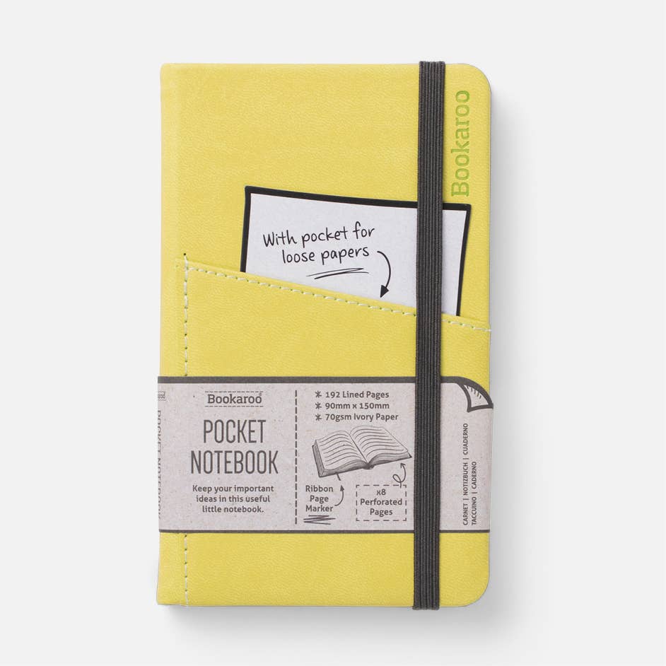 Bookaroo A6 Pocket Notebook: Gold