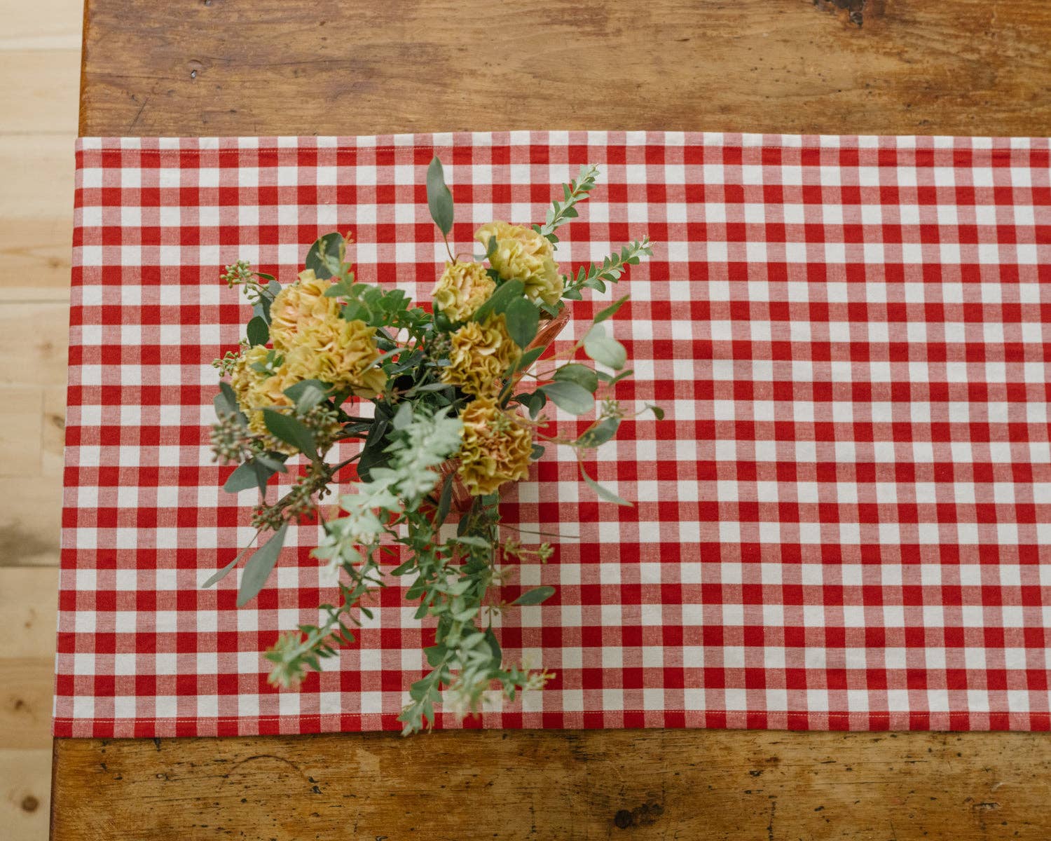 Galley and Fen - Ember Gingham Table Runner