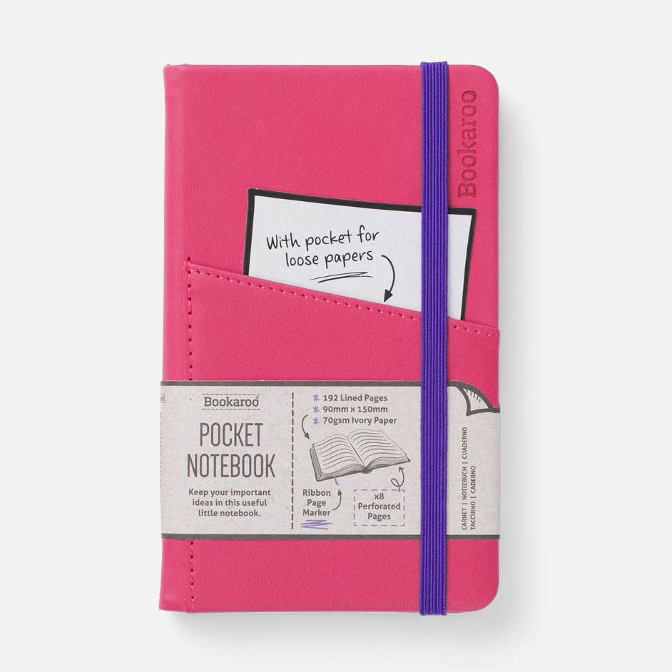 Bookaroo A6 Pocket Notebook: Aubergine