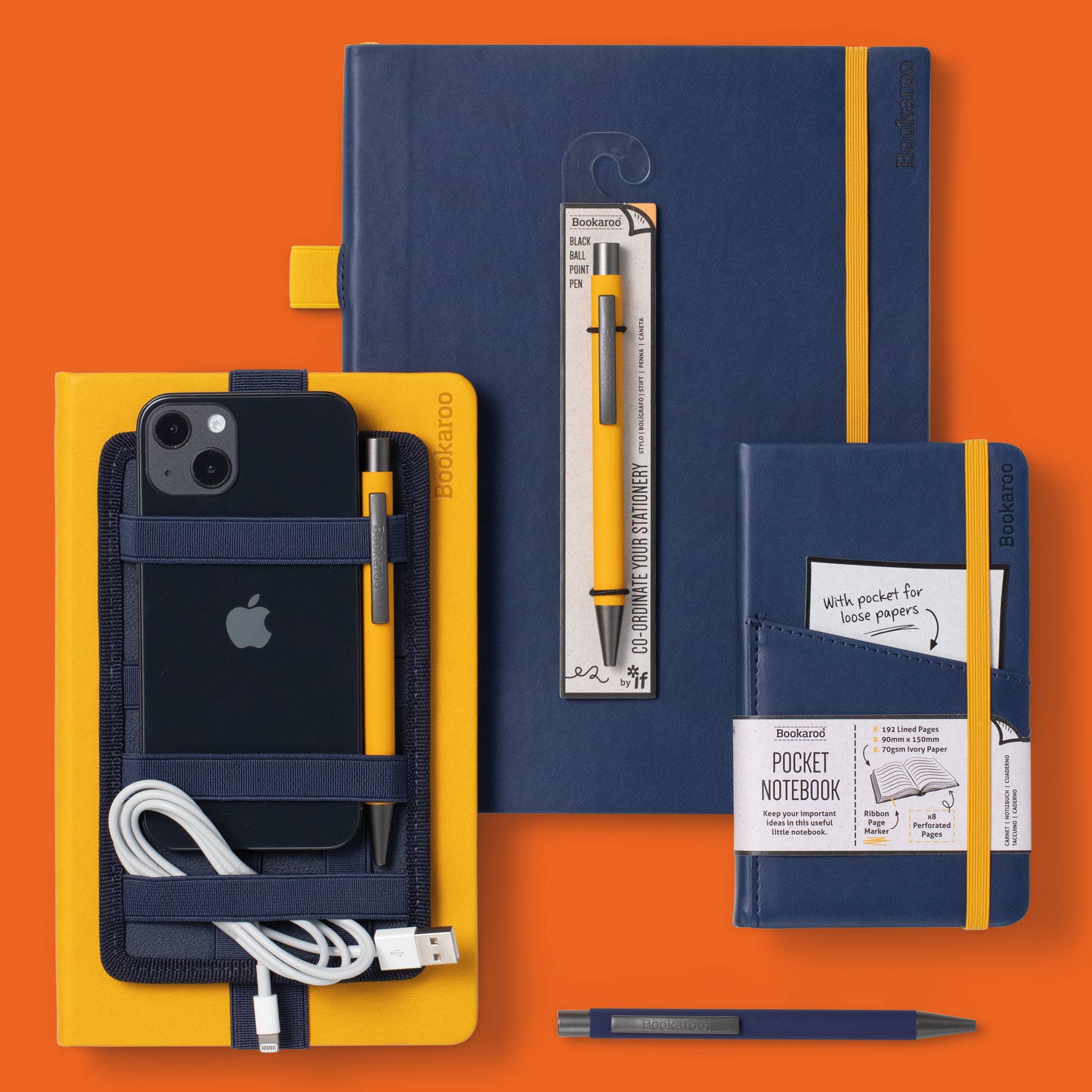 Bookaroo Bigger Things Notebook: Navy