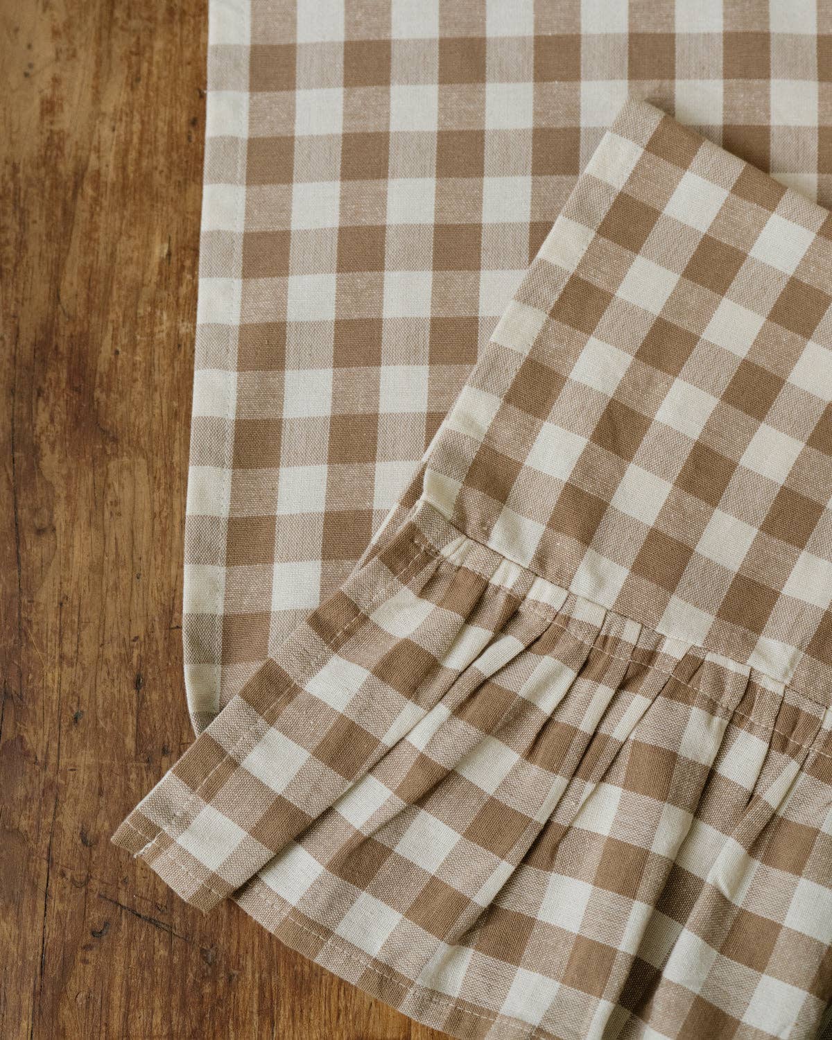 Galley and Fen - Hazelnut Gingham Table Runner