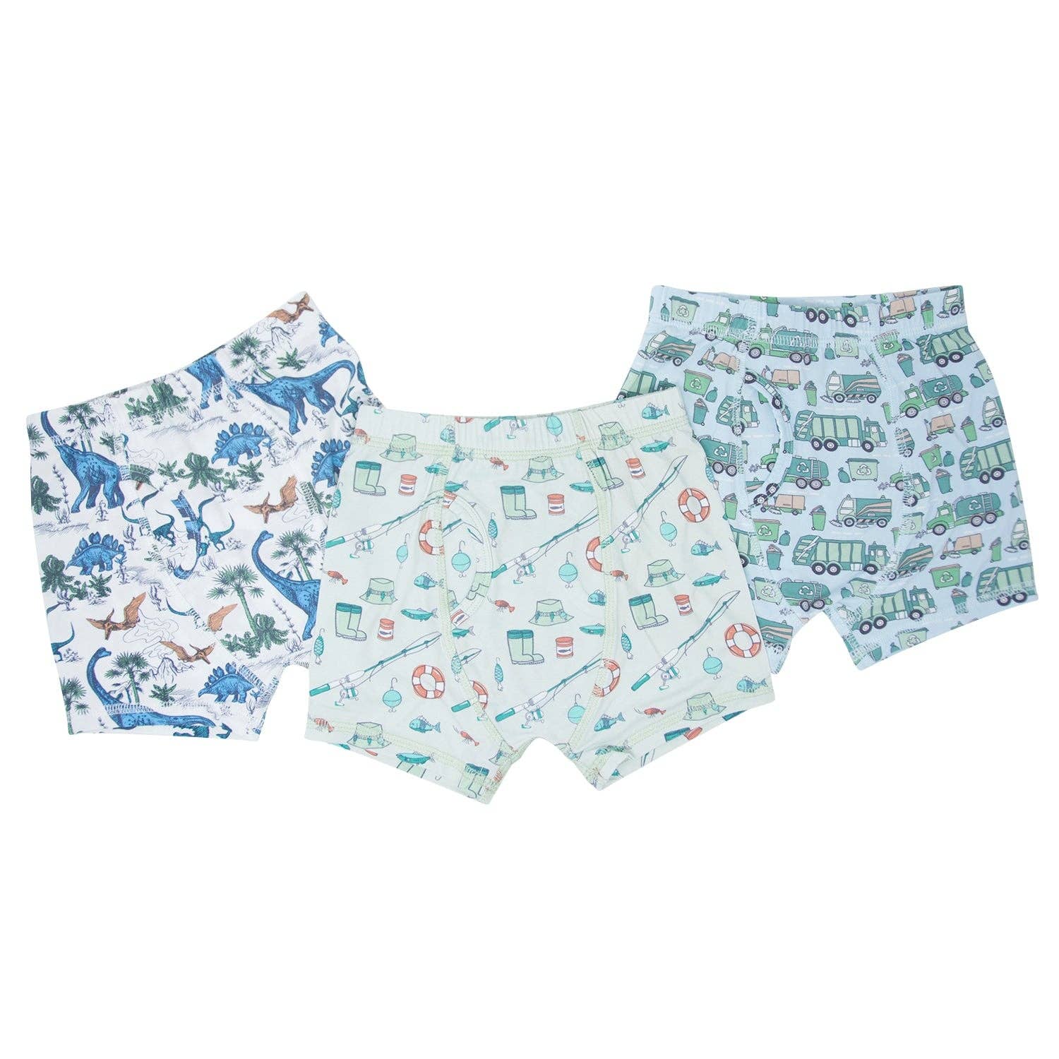 Boy's Brief 3-Pack - Cast A Line/Recycle/Dinoland: Cast A Line/Recycle/Dinoland / Boy / 6 Years