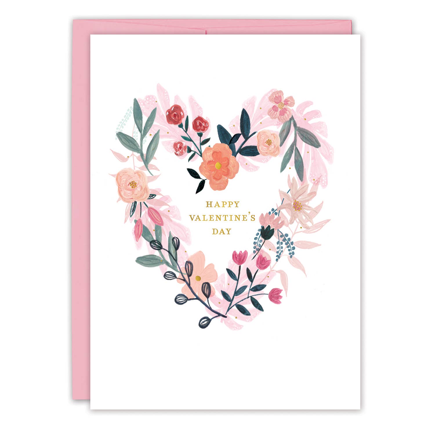 Floral Heart Valentine's Day Card