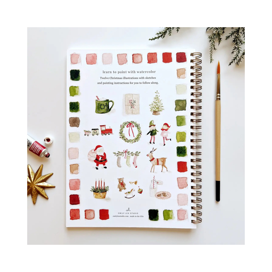 Christmas Watercolor Workbook