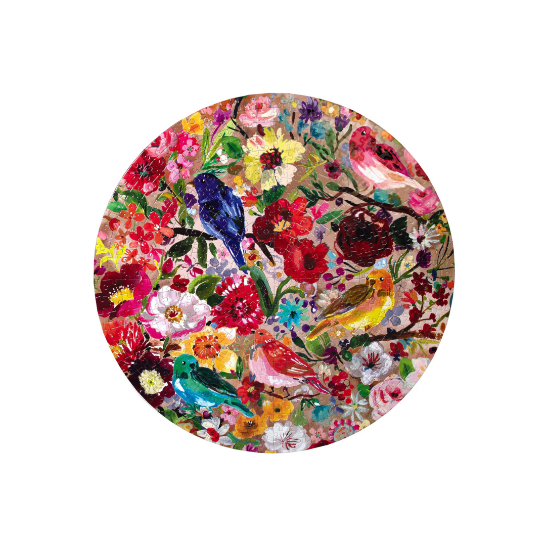 Birds & Blossoms 500pc Round Puzzle