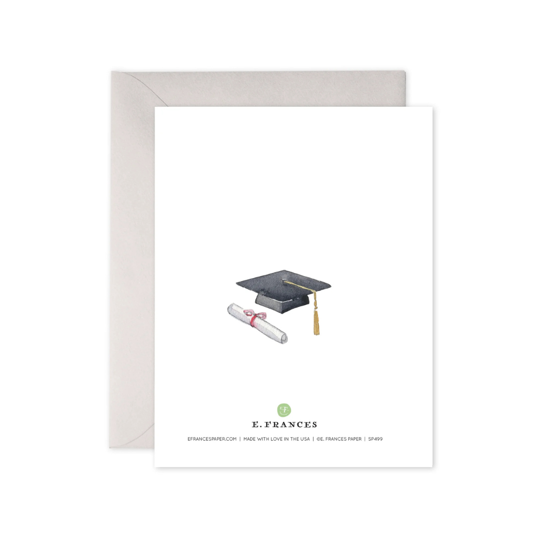 Grad Book Stack Graduation Card