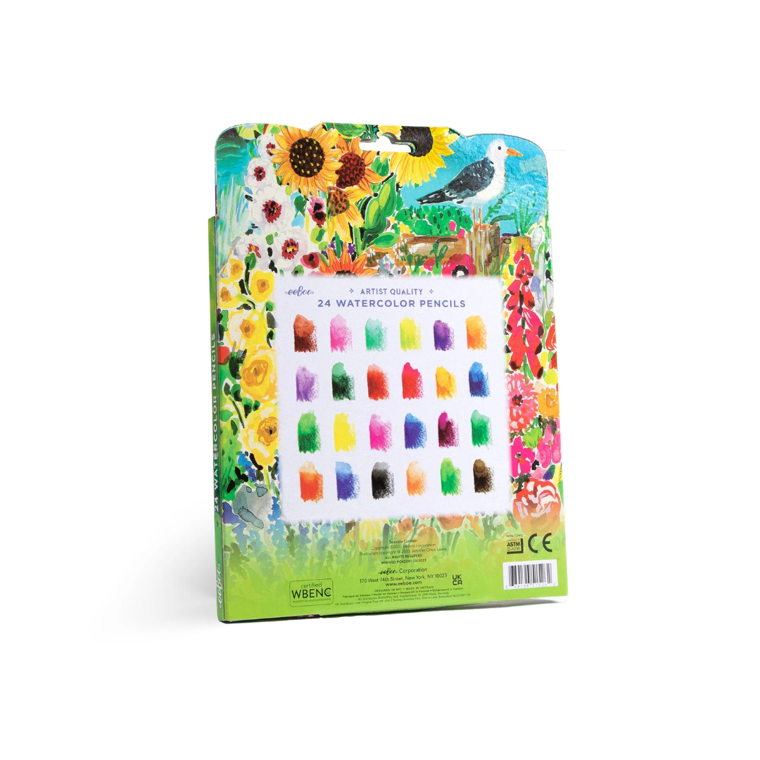 Seaside Garden Watercolor Pencils Set of 24