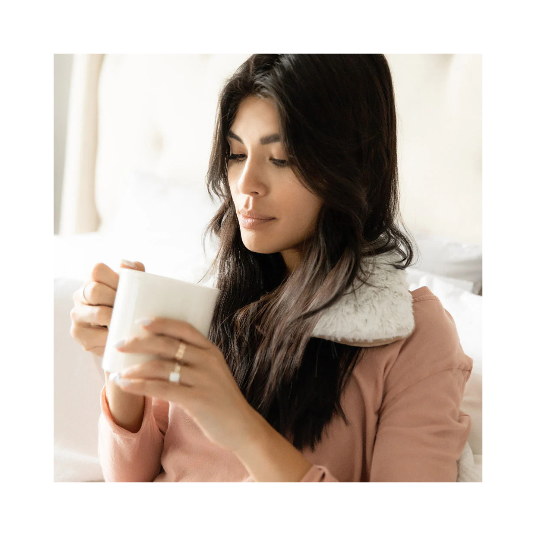 Brown Marshmallow Neck Wrap