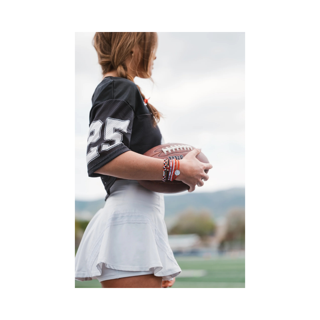 Red/Black Game Day Hair Tie Bracelets