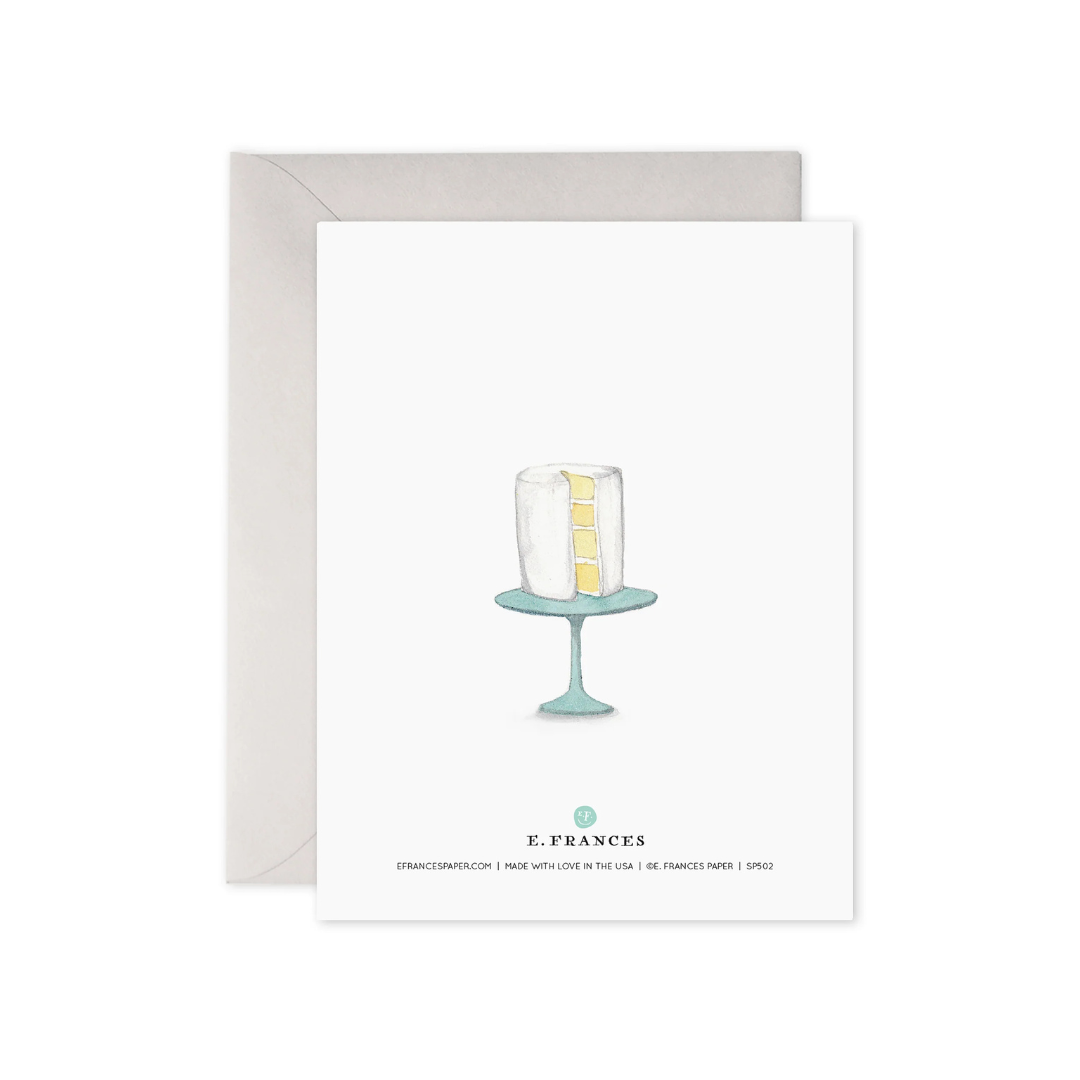 Happy Wedding Day Cake Card