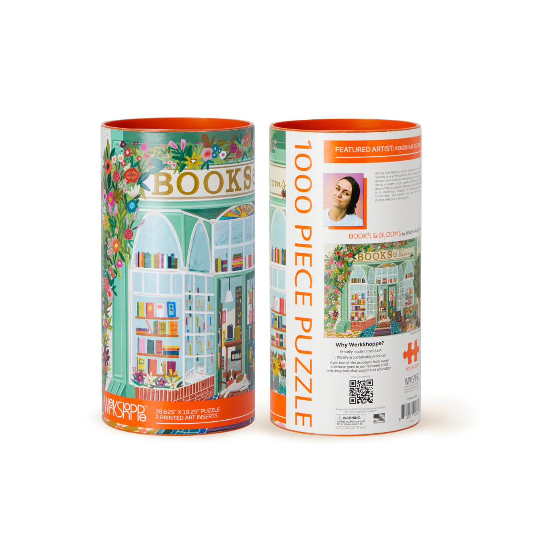 Books & Blooms 1000 Piece Puzzle