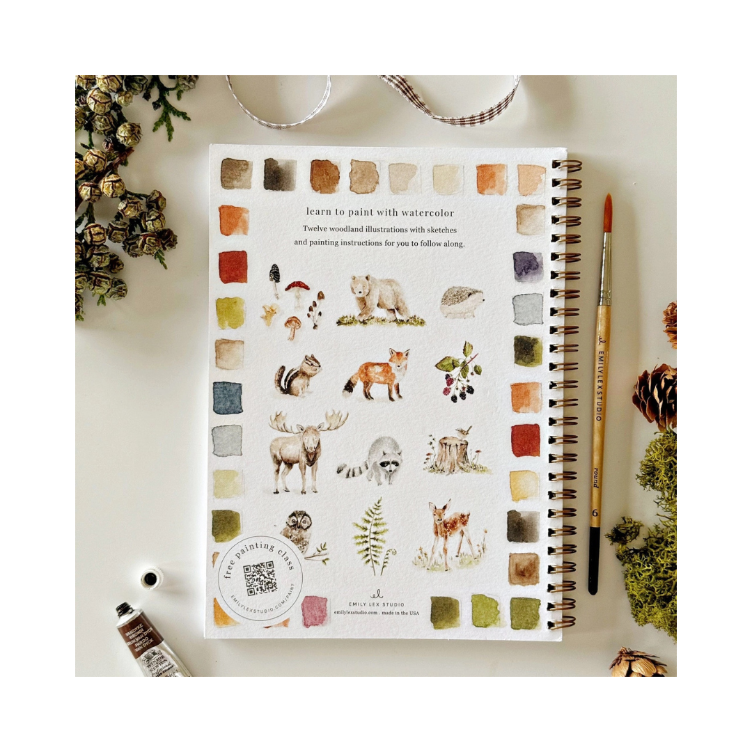 Woodland Watercolor Workbook