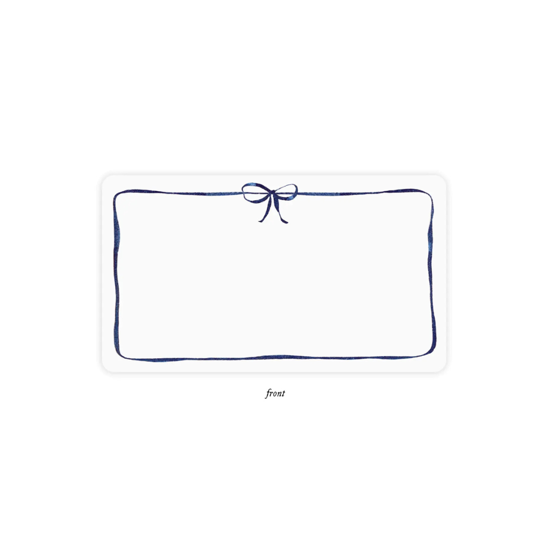 Navy Bow Little Notes