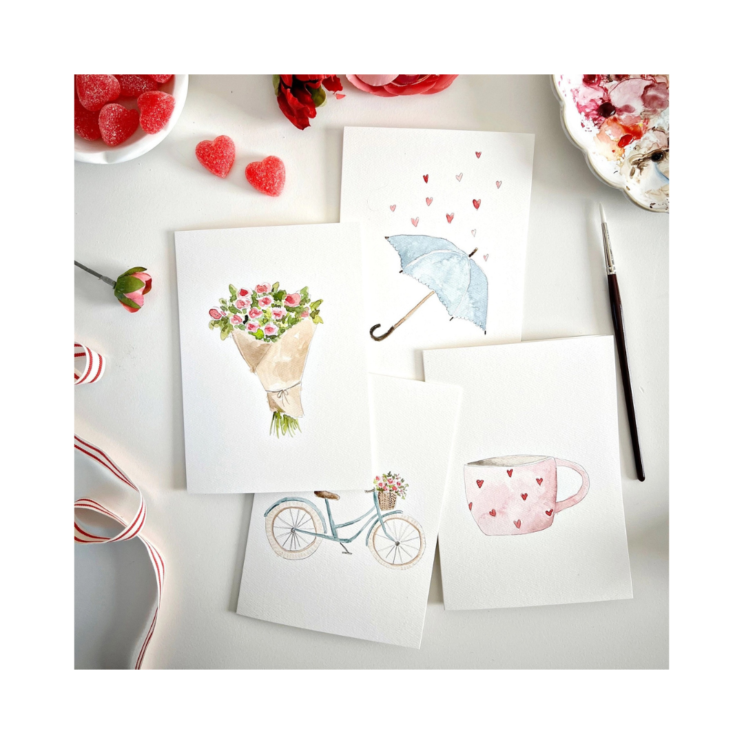 Love Sweet Love Paintable Notecard